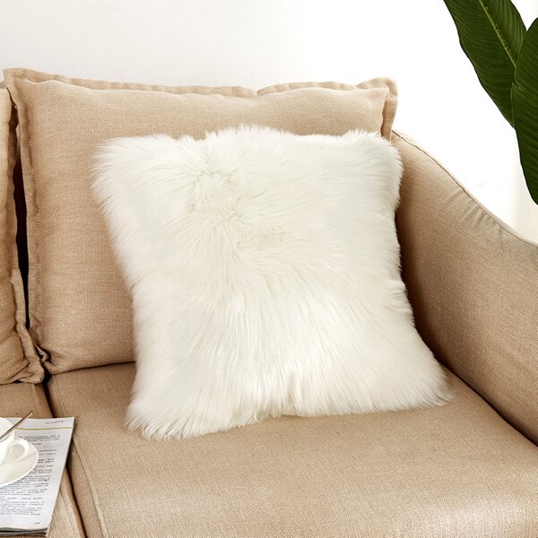 Furry hotsell cushion covers